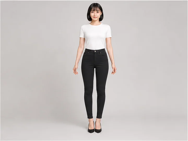 Skinny pants — Very narrow trousers fitting closely from hips through ankles.