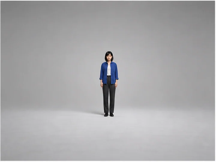 Long shot — A wide framing showing the full figure smaller within a substantial surrounding environment.