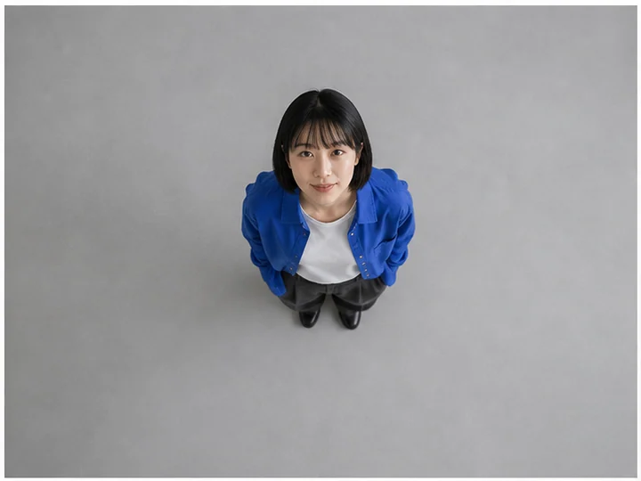 Overhead shot — A nearly vertical downward view made by placing the camera directly above the subject.