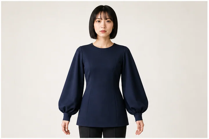 Bishop sleeve — A long full sleeve gathered heavily into a narrow wrist cuff.