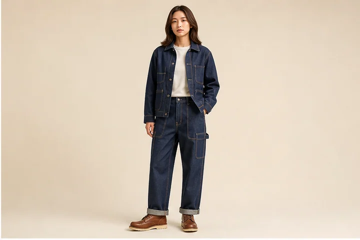 ワークウェア — 作業服由来の丈夫な素材、補強縫製、大きな実用ポケットを日常着へ取り入れる装い。