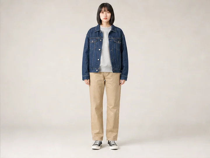 Amekaji — A Japanese take on American casual dress using denim, sweatshirts, chinos and sportswear cues.
