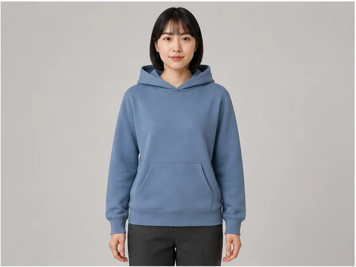 Pullover hoodie — A closed-front sweatshirt top with an attached hood and kangaroo pocket.