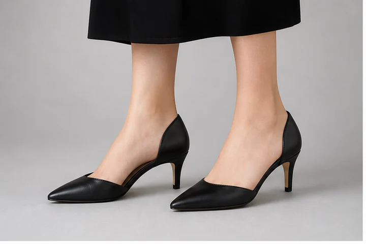 D'Orsay — A pump with one or both side panels deeply cut away to expose the arch.