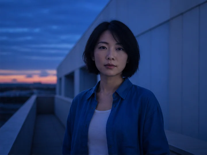 Blue hour lighting — Soft twilight illumination when the sky takes on a deep blue before sunrise or after sunset.