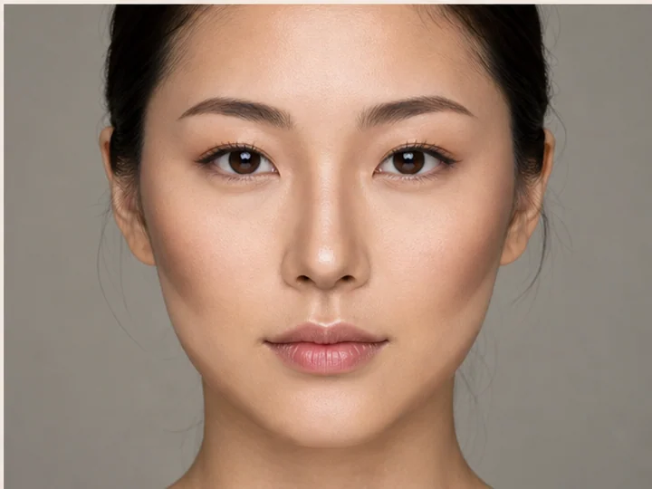 コントゥアリング — 頬骨の下、鼻の側面、輪郭へ肌より暗い色を置き、影で顔の立体感を強調する技法。