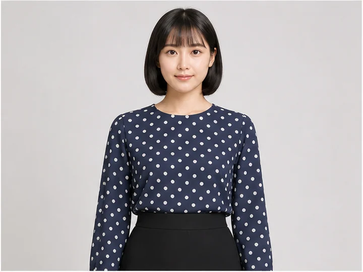 Polka dot — A regular repeat of equal-sized circular dots.