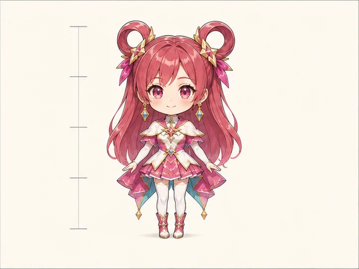 2頭身 — 全高が頭部約2個分の、頭と身体がほぼ同じ高さになる比率。