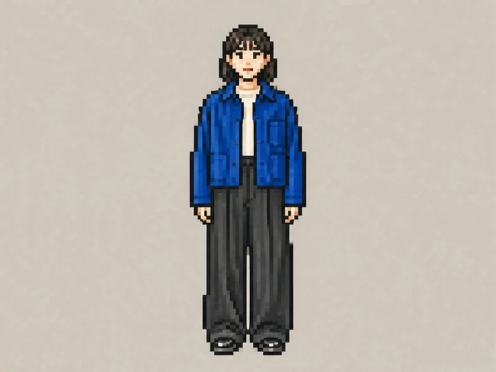 Pixel art — Digital art designed deliberately around visible square pixels, low resolution and a restricted palette.