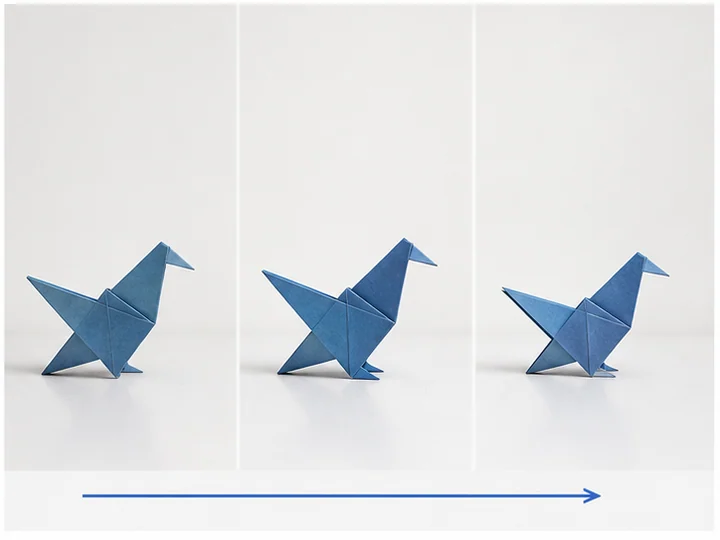 Stop motion — Frame-by-frame animation made by incrementally repositioning a physical object.